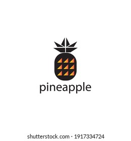 Pineapple fruit vector logo illustration icon design clip art