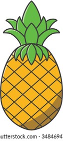 Pineapple fruits