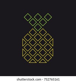 Pineapple Geometric icon