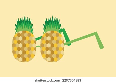 Pineapple Glasses  vector image or clipart