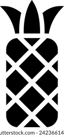 pineapple glyph icon illustration vector
