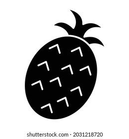 Pineapple Glyph Style vector icon which can easily modify or edit 