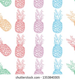 Pineapple graphic design vector art