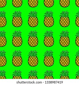 Pineapple green pattern
