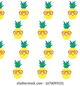 Pineapple, Hello Summer, Art Illustration