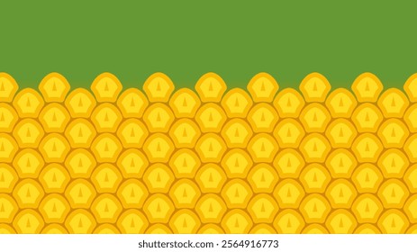Pineapple horizontal seamless pattern texture background simple modern minimalism vector illustration.