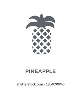 Pineapple icon. Pineapple design concept from Fruit and vegetables collection. Simple element vector illustration on white background.