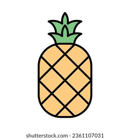 Pineapple Icon Design For Personal And Commercial Use.