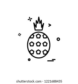 Pineapple icon design vector