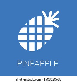  Pineapple icon. Editable  Pineapple icon for web or mobile.