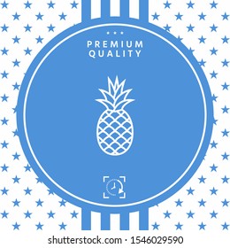 Pineapple icon, elements for your design