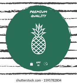 Pineapple icon, elements for your design
