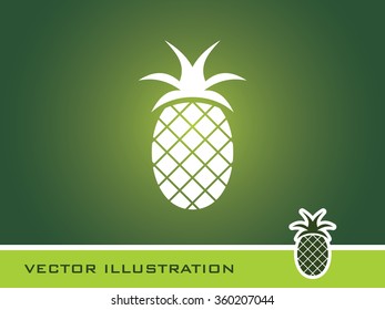 Pineapple Icon. Eps-10.