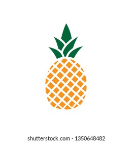 Pineapple icon flat style trendy