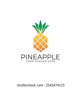  Pineapple Icon Fruit Logo template 