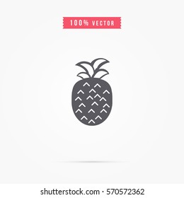 Pineapple icon. fruit sign
