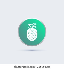 pineapple icon. fruit sign