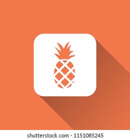 Pineapple icon. fruit symbol