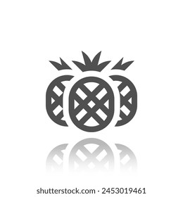 Pineapple Icon, Fruit, Vector Illustration