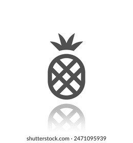 Pineapple Icon, Fruit, Vector Illustration