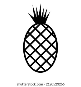 Pineapple icon. Fruit icon. Vectors.