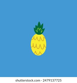 Pineapple icon for fruits store or tropical drink store