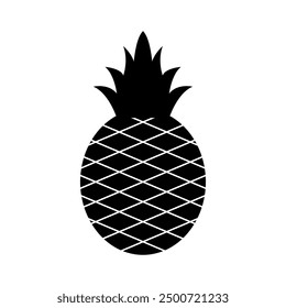Icono de piña ilustrado sobre fondo