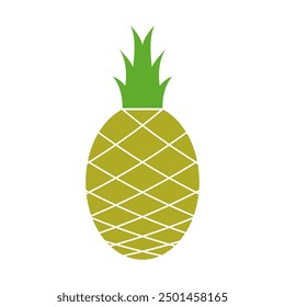 Pineapple icon illustrated on background