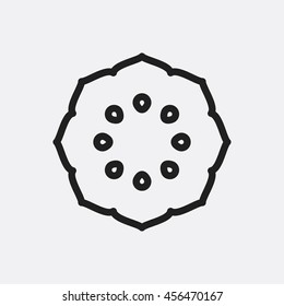 Pineapple icon illustration isolated vector sign symbol