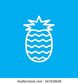 pineapple icon illustration isolated vector sign symbol