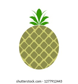 pineapple icon - pineapple isolate, organic fruit illustration - Vector pineapple