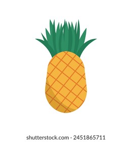 Pineapple icon. Isolated cartoon pineapple