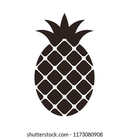 Pineapple icon isolated on white background