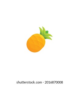 Ananas-Symbol einzeln auf weißem Hintergrund