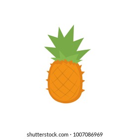 Pineapple icon isolated vector illustration on white transparent background
