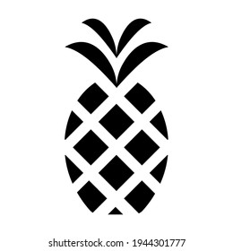 Pineapple icon isolated vector illustration. High quality black style vector icon