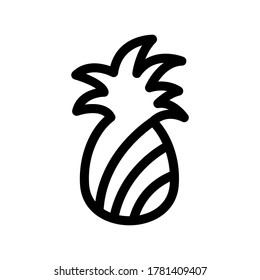 pineapple icon or logo isolated sign symbol vector illustration - high quality black style vector icons

