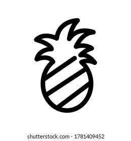 pineapple icon or logo isolated sign symbol vector illustration - high quality black style vector icons
