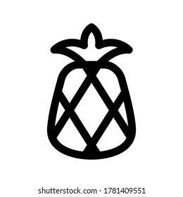 pineapple icon or logo isolated sign symbol vector illustration - high quality black style vector icons
