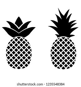 Pineapple icon, logo on white background