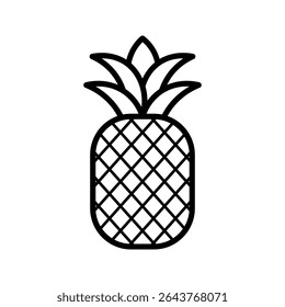 Pineapple icon on white background