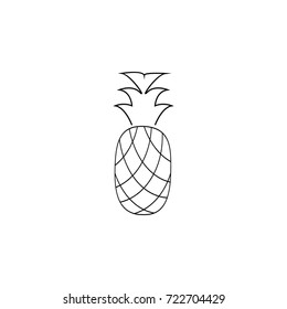 pineapple Icon on white background