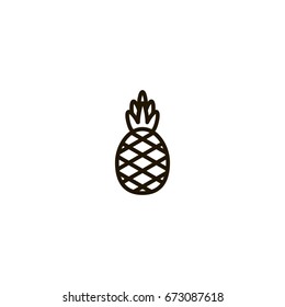 pineapple icon. sign design