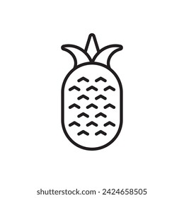 Símbolo de icono de piña Vector