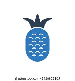 Pineapple Icon Sign Symbol Vector