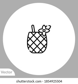 Ananas-Symbol, Vektorsymbol, Symbol, Logo-Illustration für Web und Mobile