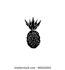 Pineapple icon. Simple illustration.