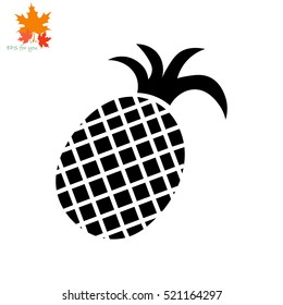 Pineapple icon. Simple illustration.