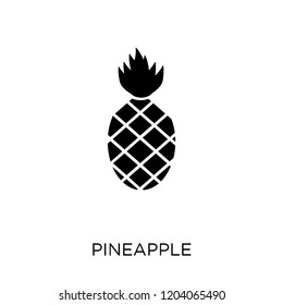 Pineapple icon. Pineapple symbol design from Fruit and vegetables collection. Simple element vector illustration on white background.