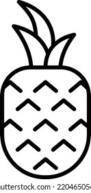 Icono, símbolo o logotipo de piña